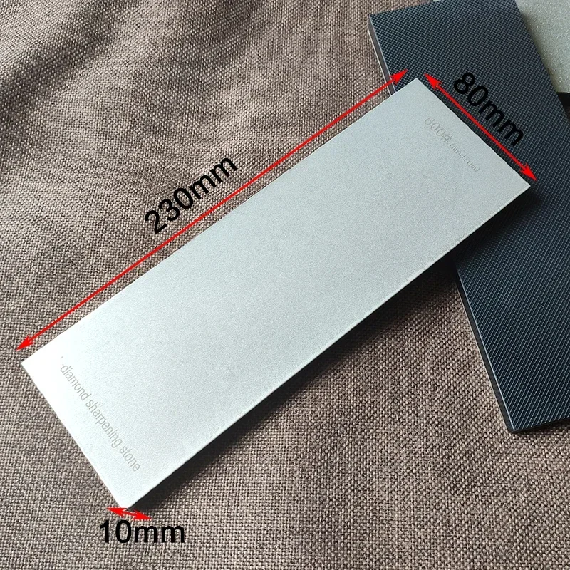 230x80x10mm Diamond Sharpening Stones Kitchen Knife Sharpener Whetstone Oilstone with Non-slip Base Knive Grinding Edge Tools