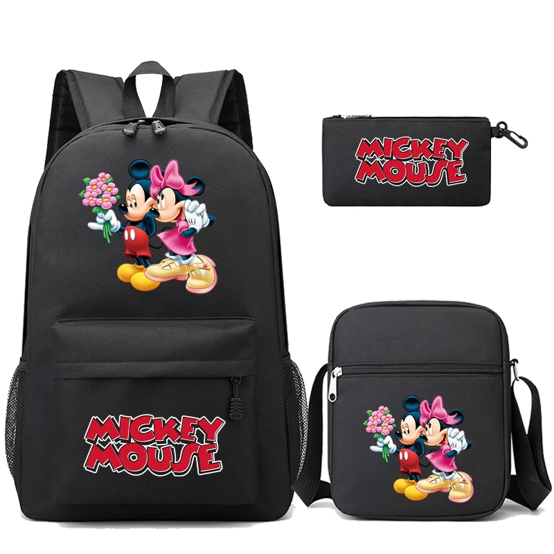 

Рюкзак с Микки Маусом, школьный рюкзак для подростков, рюкзаки для мальчиков и девочек, большая вместительная дорожная сумка с героями мультфильмов, женская Mochila Escolar