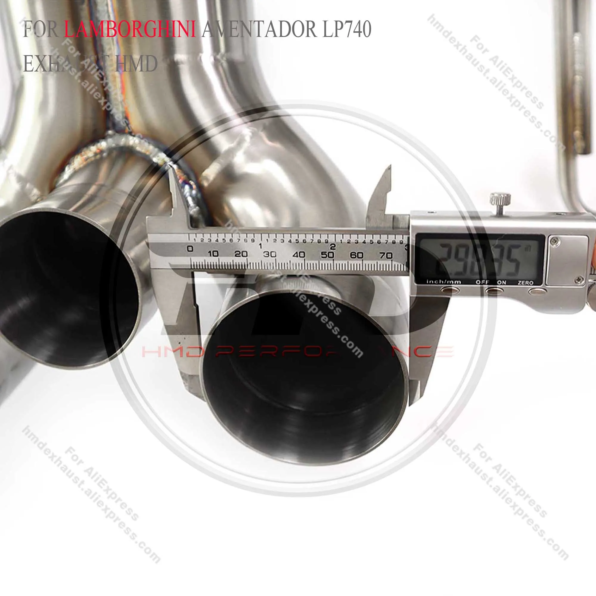 

HMD Hot sale Exhaust System SS304 Performance Catback for Lamborghini Aventador LP740-4 Muffler Without Valve