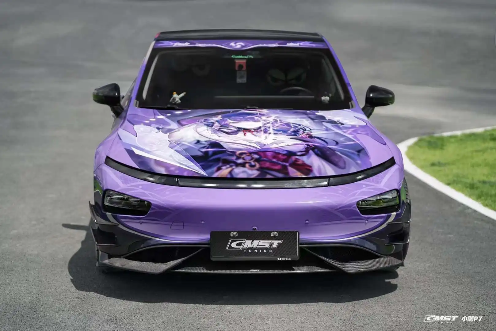 Carbon Fibre Body Kit for XPENG P7 Upgrade CMST Style Body Kit Front Lip Rear Diffuser Side Skirts Canards CMST Tuning Aero Kit
