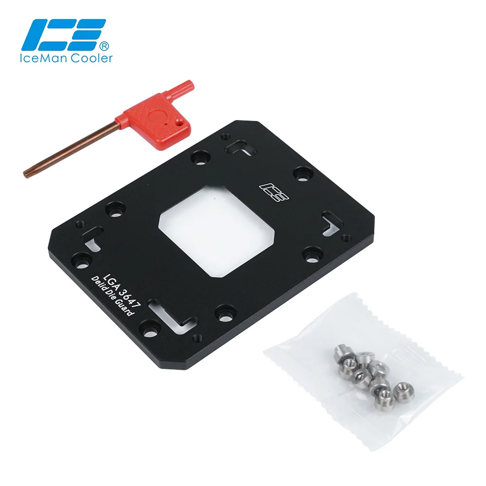 

IceManCooler CPU Open Cover Protector For Intel LGA3647,Delid Die Guard CPU Opener,Screw M4, Not Support Original Radiator