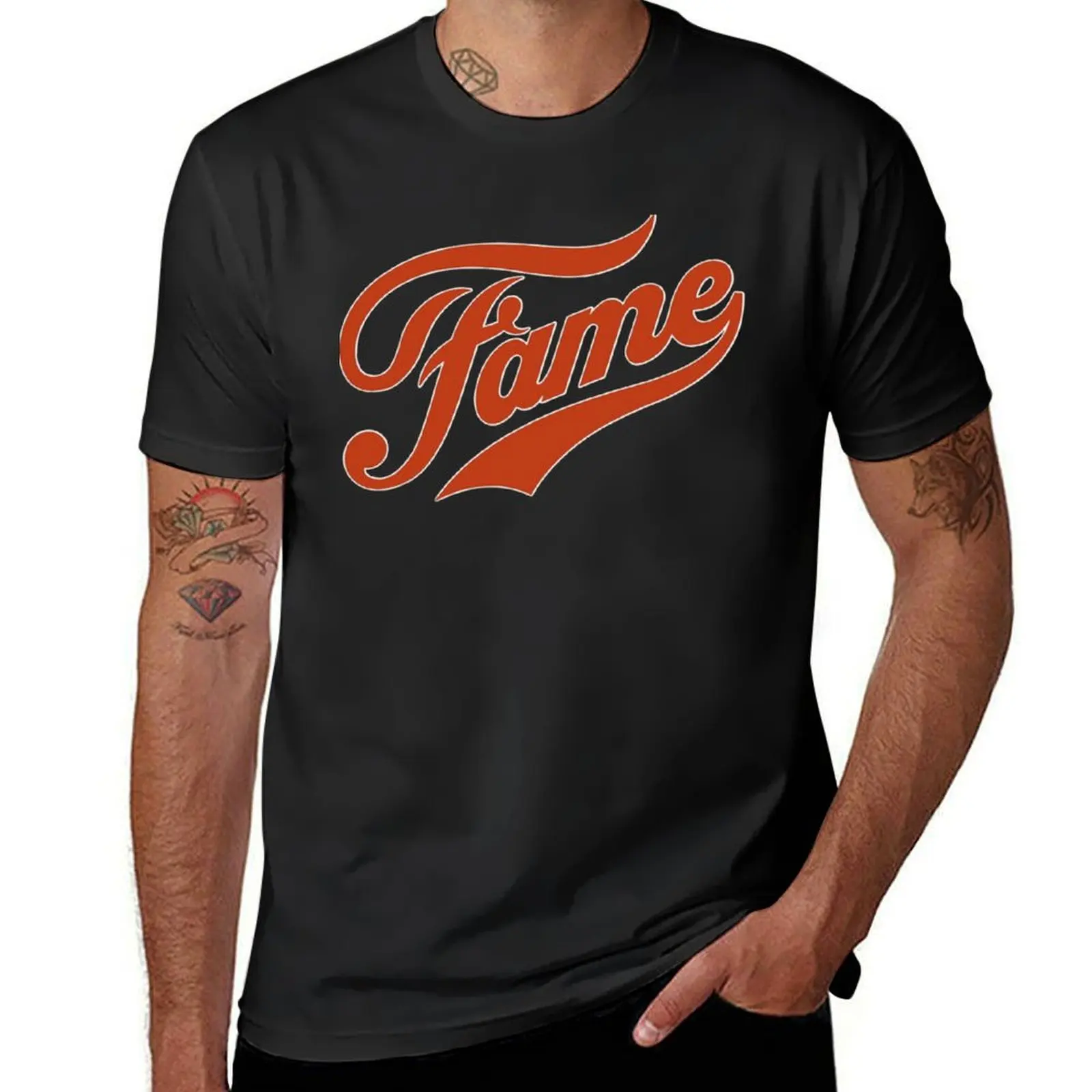 

Fame T-Shirt kawaii clothes graphic tee shirt boys whites Men's t-shirts