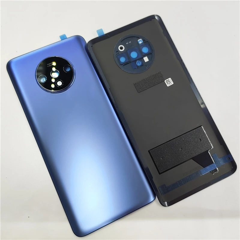 Высокое качество для OnePlus 7T, стеклянная крышка батарейного отсека, жесткая задняя дверь, задняя панель корпуса, чехол с объективом камеры