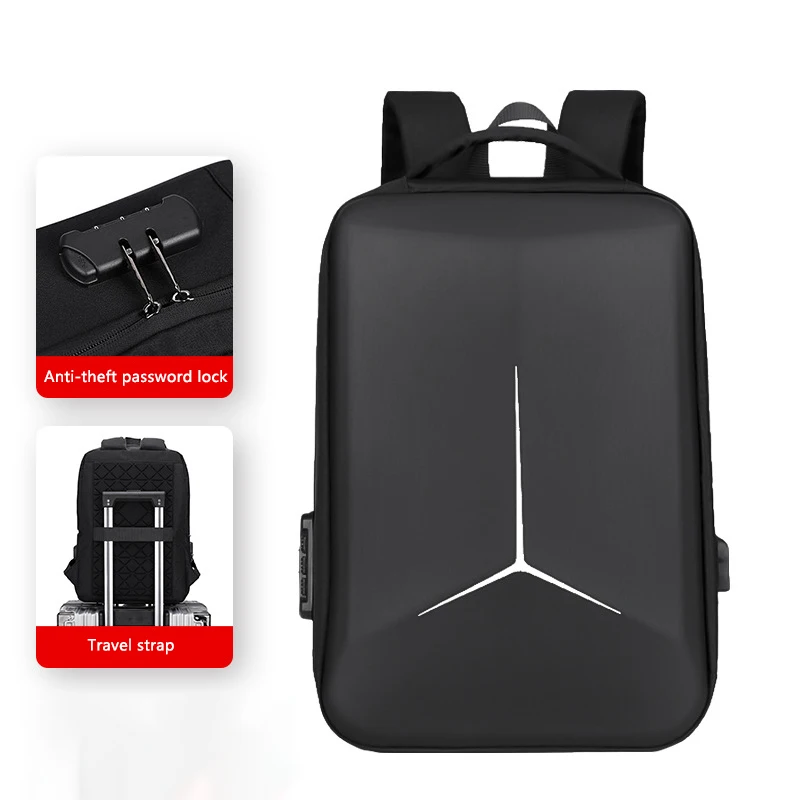 Imagem -03 - Mochila Laptop Impermeável para Homens Mochila de Viagem Anti-roubo Bolsas E-sport Hard Shell Grande Capacidade Estudantes Universitários 156