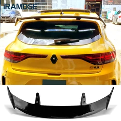 Carbon Fiber Pattern Rear Spoiler for Renault Megane Hatchback Universal Gloss Black Aerodynamic Type TE Car Exterior Accessory