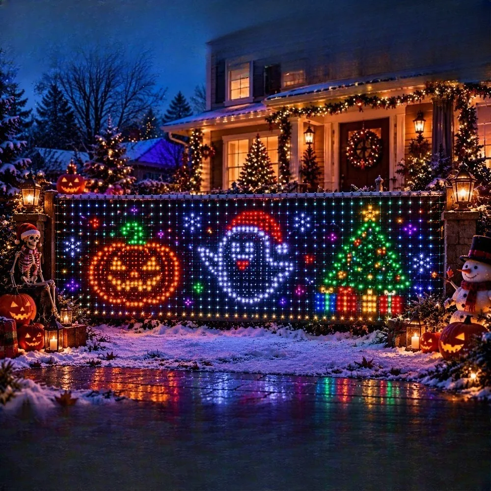 juego-de-luces-de-ambiente-navidenas-con-red-aplicacion-bluetooth-rgbic-multicolor-impermeable-para-decoracion-de-jardin-y-vallas-exteriores