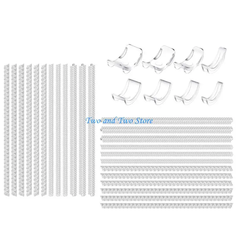 HX6F Pack of 12/20 Rings Sizer Adjuster Silicone Pads for Comfortable Size Adjustment