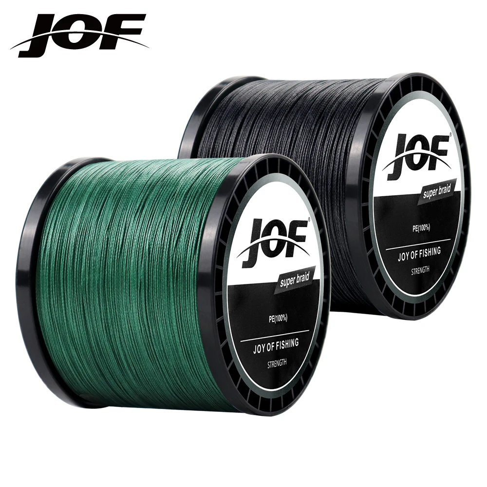 JOF 4x-Strand Braided Fishing Line 100M 300M 500M 1000M Japanese Multifilament Pe Wire For Saltwater Durable Woven Thread Tackle