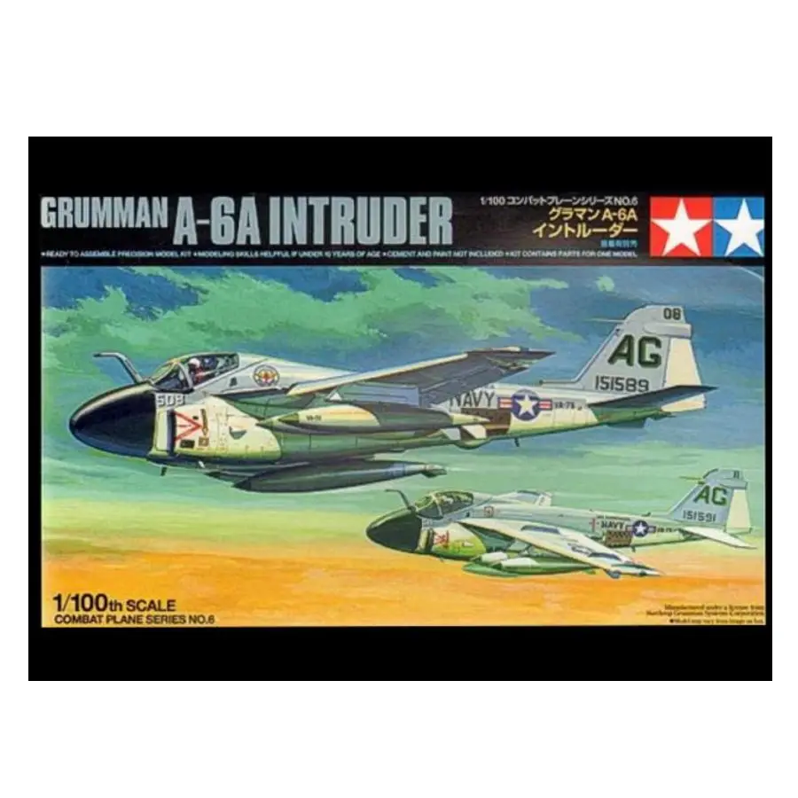 Tamiya TA61606 1/100 Grumman A-6A Intruder ™   Zestaw modelarski samolotu bojowego