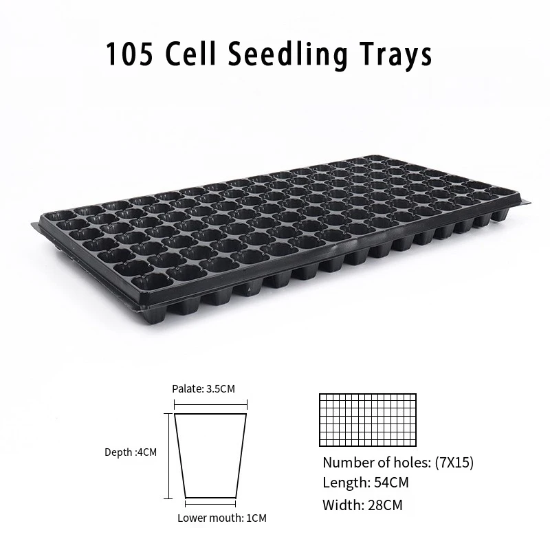 5/10 Pcs 105 Cell Seedling Trays Gardening Germination Plastic Tray Nursery Pots Mini Propagator Plant Grow Plug Tray