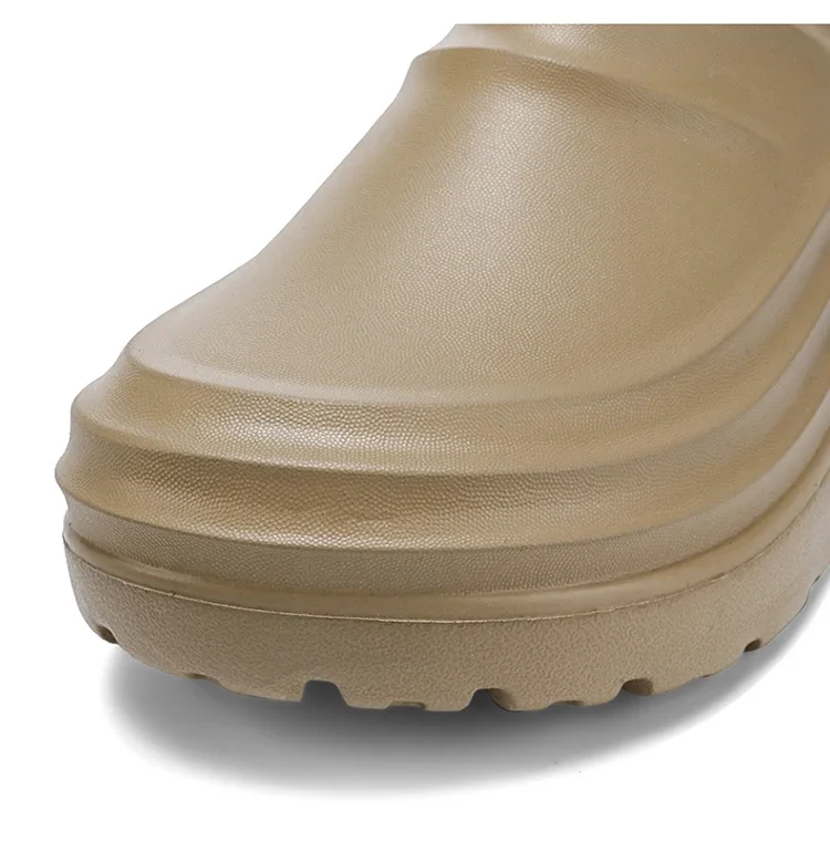 Winterliche, große, warme Plüsch-Kochschuhe für Herren, wasserdicht, rutschfest, ölbeständig, Arbeitsschuhe für Küchen- und Restaurantpersonal. – Detail 4