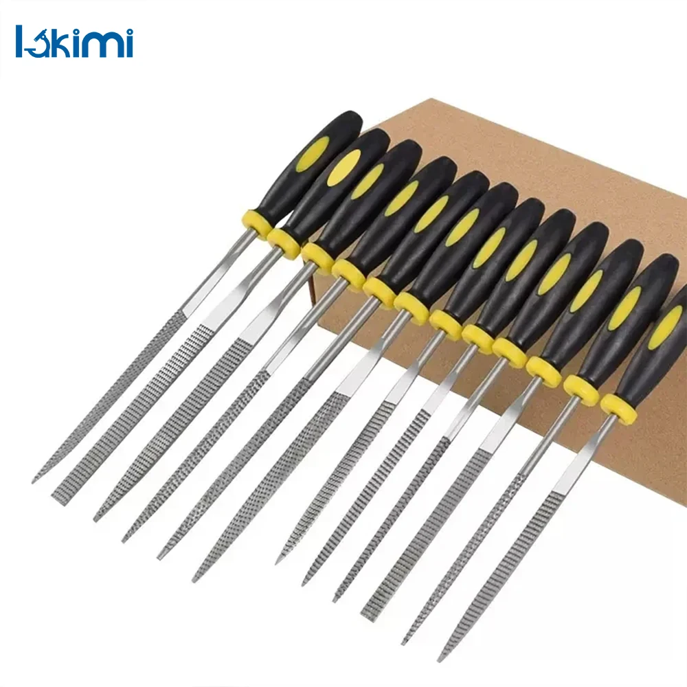 

Mini Rasp Files Set - For Woodworking, Sanding, Shaping, Polishing Small Steel Needle File Carving Tools Hard Wood Cork LK-AA49