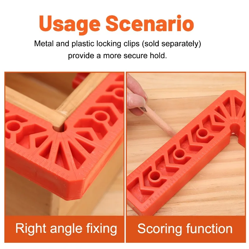 Plastic Right Angle Ruler Holder 90 Degree Positioning Clamp Corner Clamps Woodworking Locator Tool For Pictures Frames Cabinets