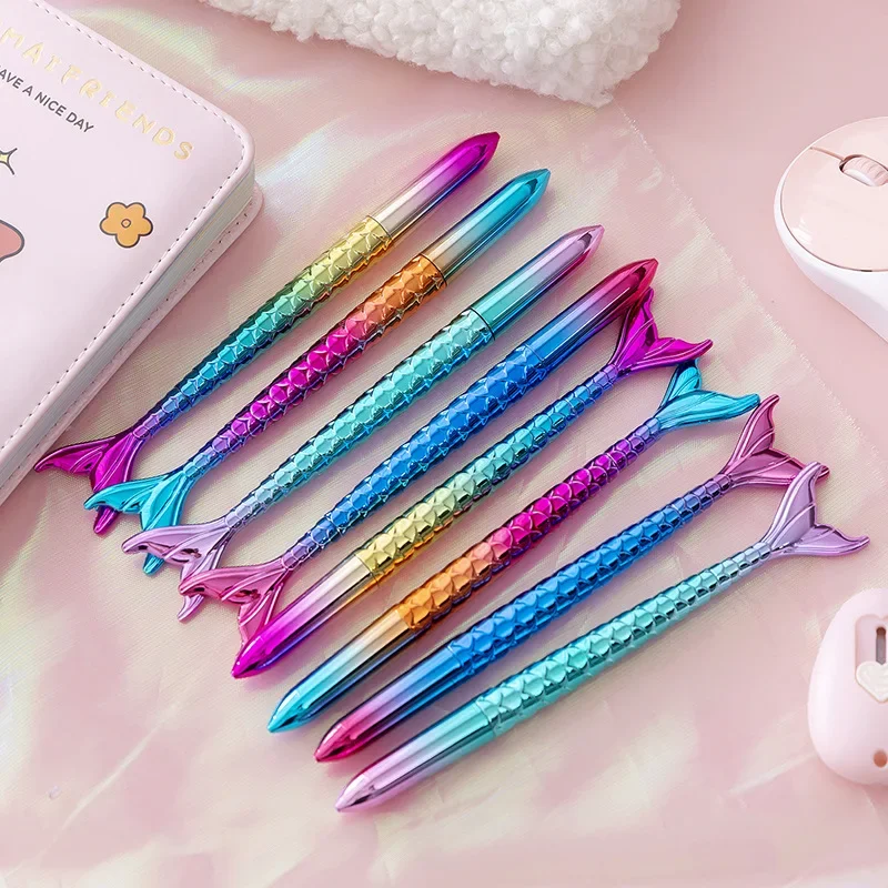 3 Pc Colored Mermaid Gel Pens For School Office Student Children Coloring Book Journals Drawing Art Markers Promotion Pen image 3
