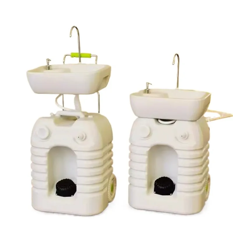 

Mobile cleaning table Washing table does not require external pipes Balcony construction site wheeled emergency