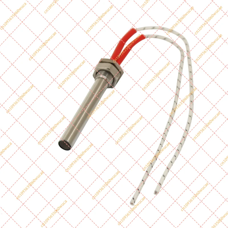 12V Immersion Cartridge Heater, SS304 Stainless Steel Water Heating Element with M16 Thread