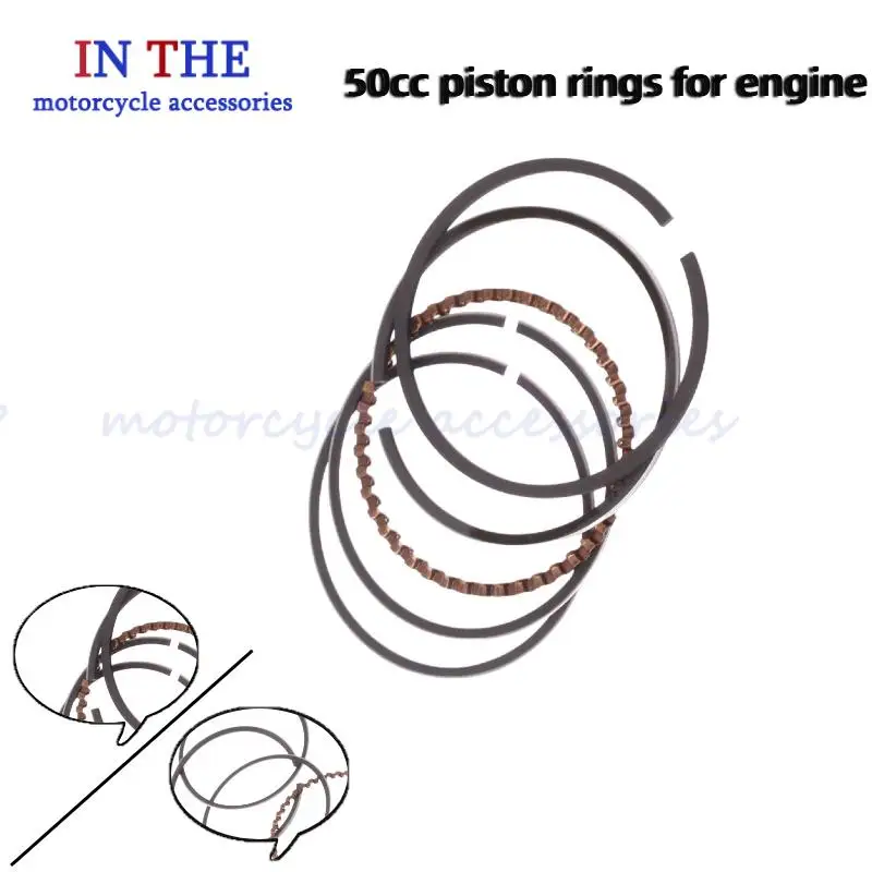 

High quality Motorcycle Piston Kit Cylinder Kit Piston Ring for GY6-50 50 CC STD Refitted Enlarged Gasket Kit Set