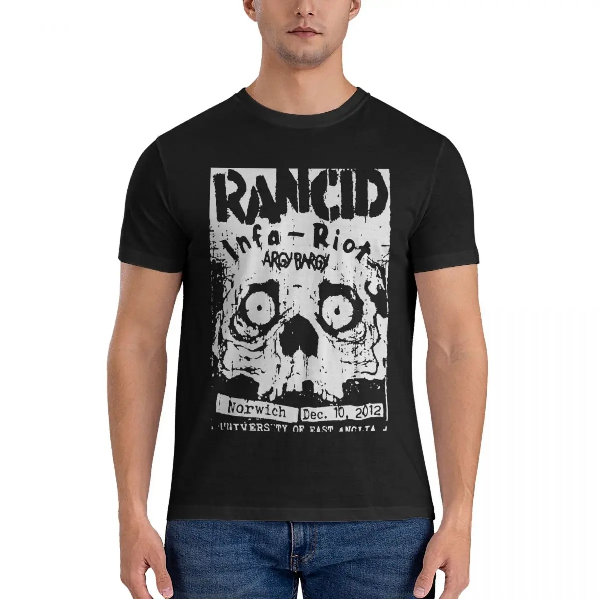 Rancid Band Punk Argy Bargy Men's T Shirt Tees Short Sleeve Round Collar T-Shirt Cotton Graphic official-website tops fugees