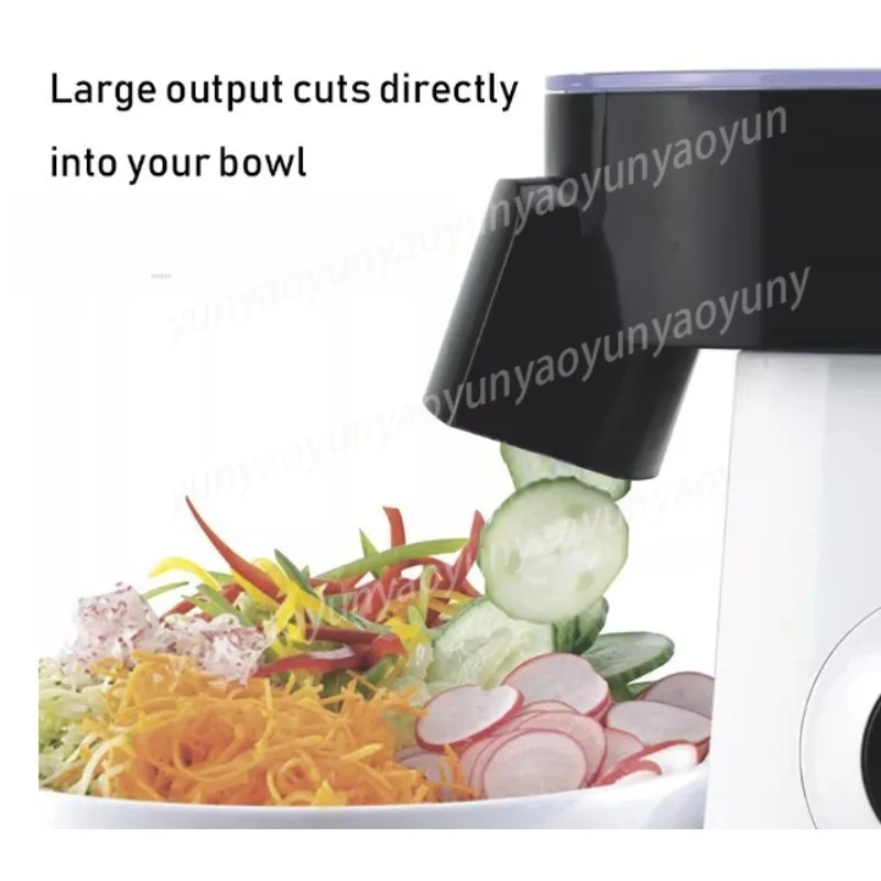 Multifunctional Automatic Salad Machine Vegetable Cheese Slicing Shredding Machine Canteen Food Processing Kitchen Equipment