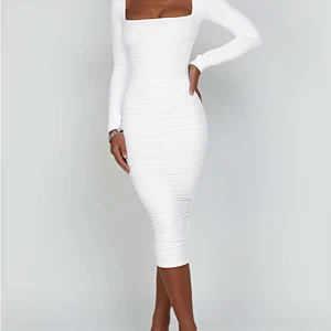 Langarm -Körperkleid für Frauen, sexy weibliche Nachtkleid, Quadratschalter, Herbst und Winter 10 Hauptverkaufskleider - №10