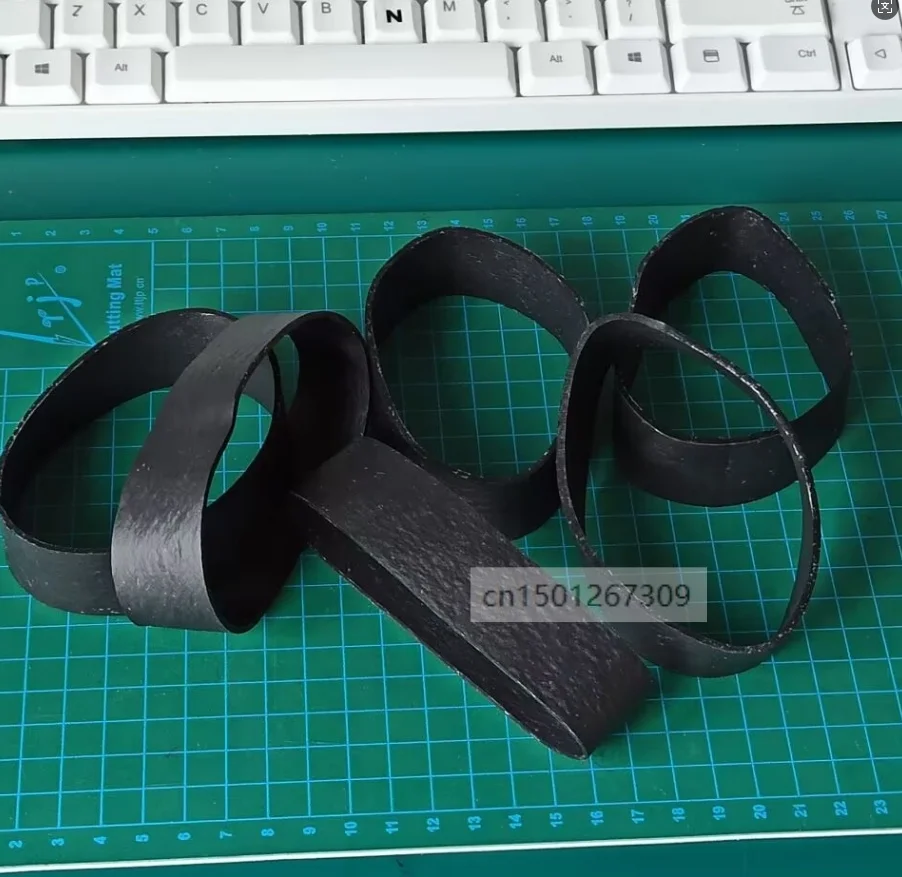 Flat Length 11cm Extra Large Black Thick Rubber Bands For Parcel Package Packing Packaging