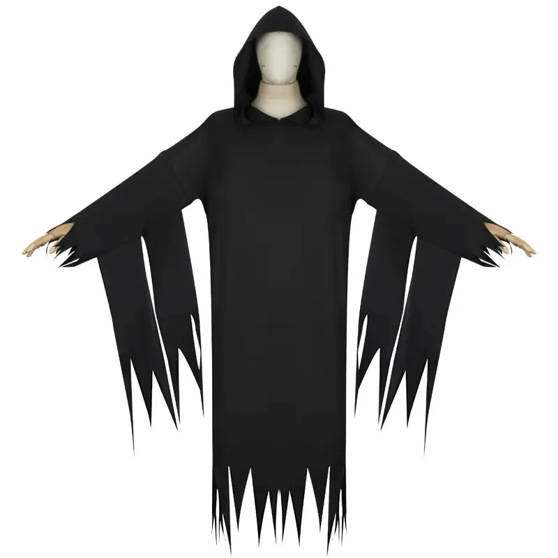 2024 New Halloween Scream 6 Head Set Ghost Face Mask + Costume Cos Skull Ghost Mask Terror Party Clothes Complete Set