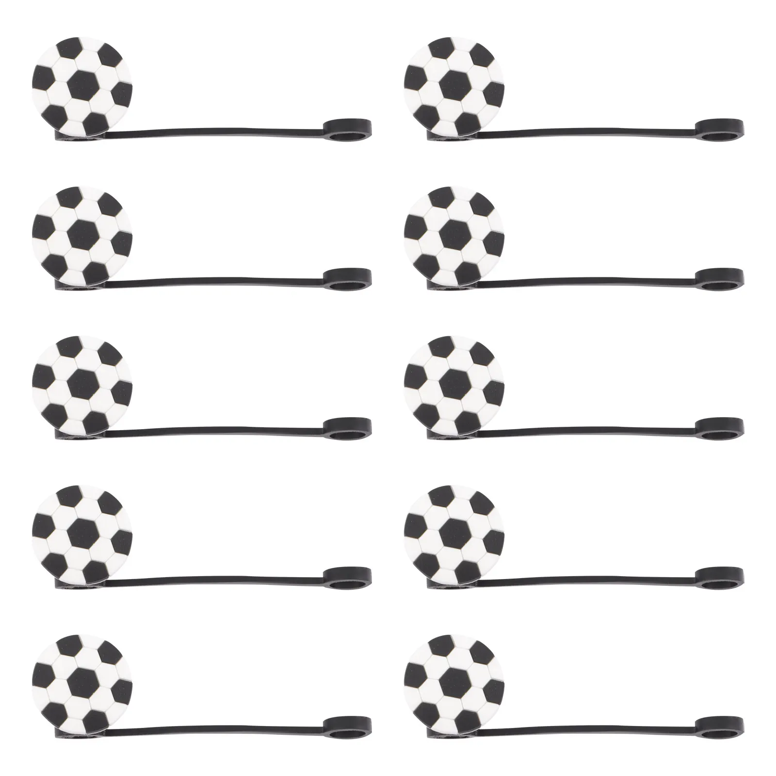 10Pcs Silicone Reusable Straw Cover Caps Drinking Straw Caps Plugs Adorable Design Dust Proof Leak Proof Table Centerpieces
