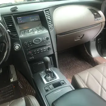 適用於Infiniti QX70 FX35 FX37 FX50 的內裝中央控制面板門把手碳纖維貼紙汽車造型配件 8 最佳銷售 2009款英菲尼迪FX35 - №2