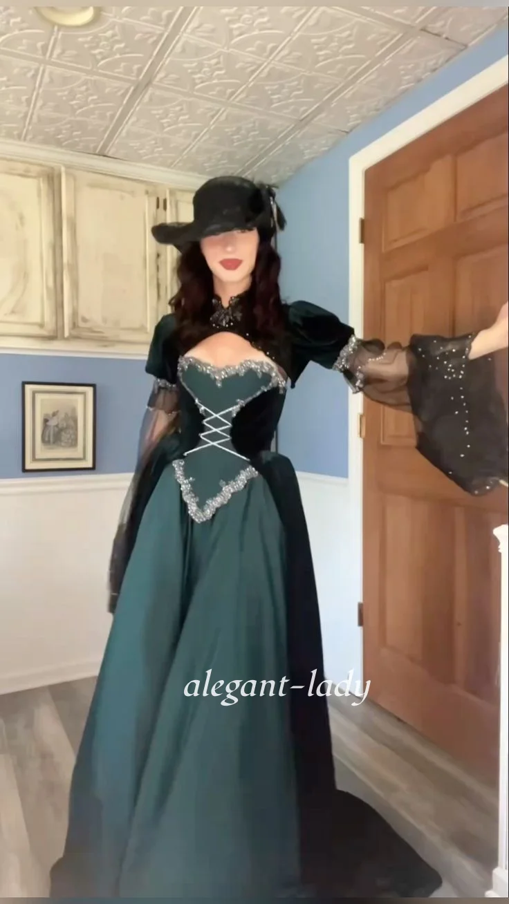 Personalizado vintage vitoriano vestido de baile espartilho vestido de noite ocasião especial roleplay vestido de baile escola vestido de baile