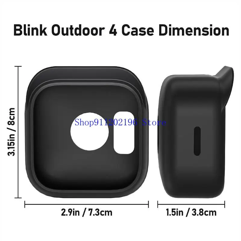 P82A مراقبة متعددة الاستخدامات غلاف السكن سيليكون غلاف لميض في الهواء الطلق في الهواء الطلق 4 كاميرات #6