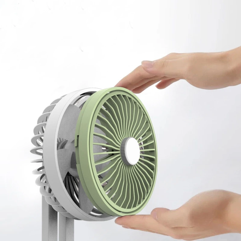 ใหม่กลางแจ้งแบบพกพามือถือ USB ชาร์จพัดลมขนาดเล็ก MINI Silent Desktop พัดลมขนาดเล็ก 180 องศาหมุนพัดลม
