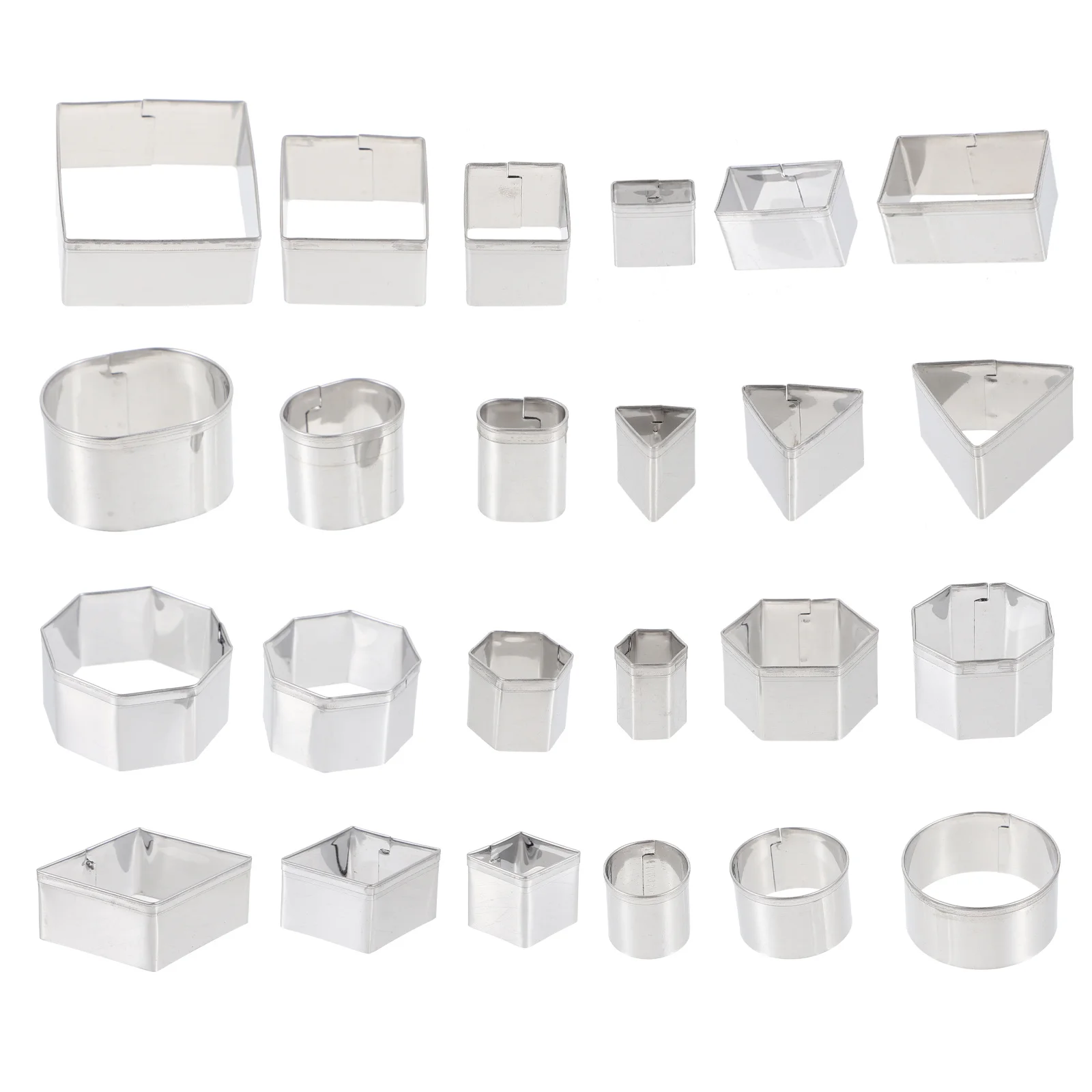 

1Set Baking Molds Stainless Steel Cookie Biscuit DIY Candy Cake Molds Creative Shapes Easy Demould Baking Supplies