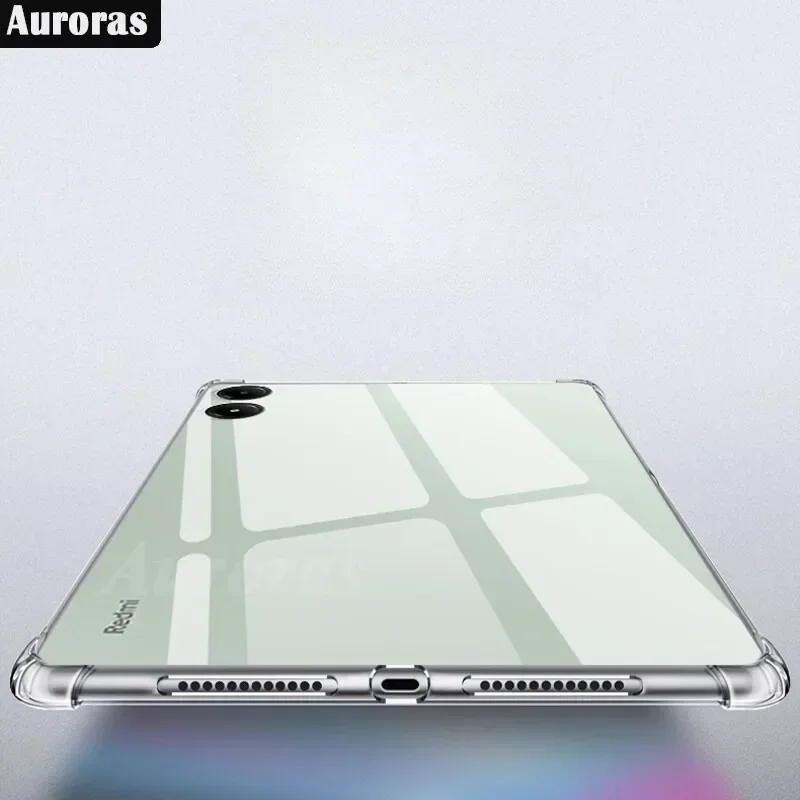 Auroras For Poco Pad 12.1 inch Case Clear Airbag Corners Silicone Shell For Redmi Pad Pro 12.1 inch Pencil Holder Tablet Cover
