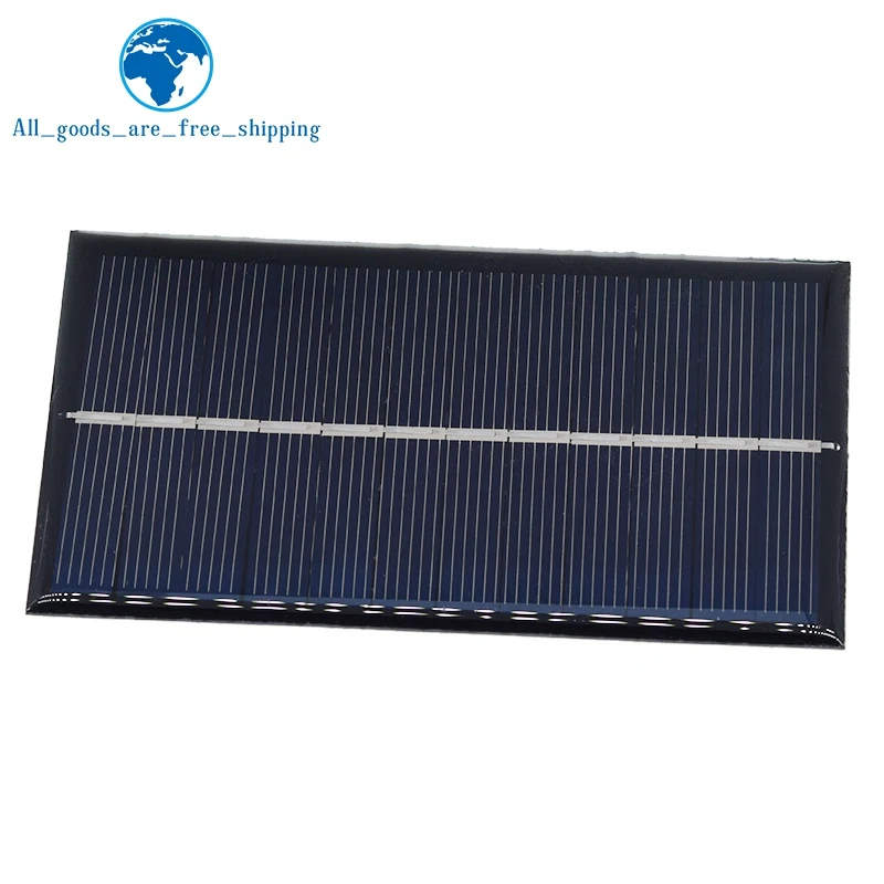 6V 160mA 0.96W Solar Panel 110X60MM Standard Epoxy Polycrystalline Silicon DIY Battery Power Charge Module Mini Solar Cell toy