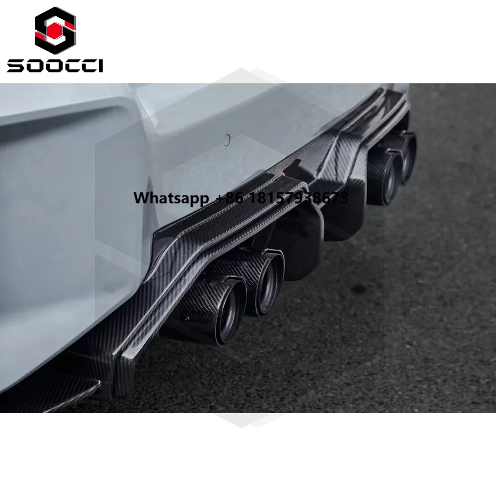 

AD Style M2 Dry Carbon Fiber Rear Diffuser for G87 M2 Accessories Rear Bumper Lip Rear Lip Upgrade Splitter Spoiler