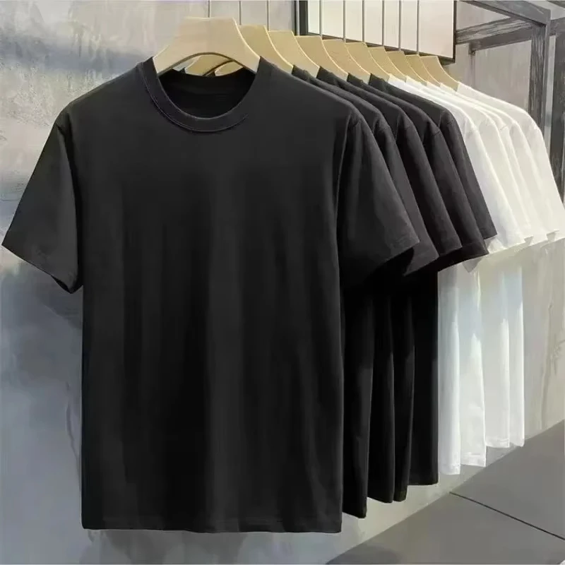 2025 منتج جديد تصميم الرجال والنساء موضة العلامة التجارية القطن الخالص تي شيرت مطبوع الشارع طاقم الرقبة قصيرة الأكمام #6