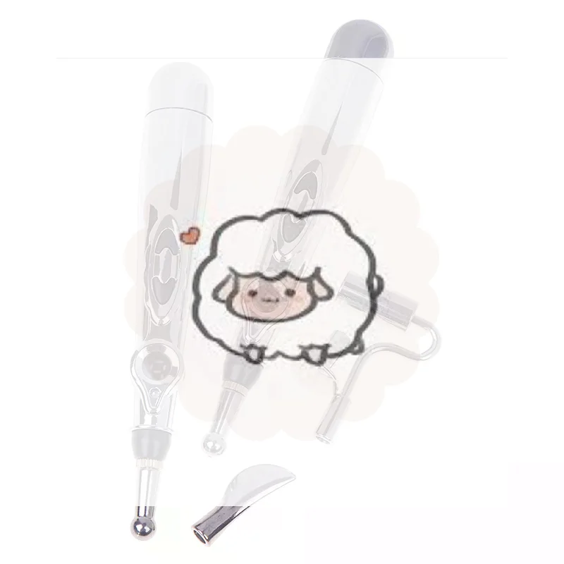 2/5 Heads Electric Acupuncture Pen Acupuncture Point Massage Pen Meridian Energy Massage Pen Pain Relief Massage Pen