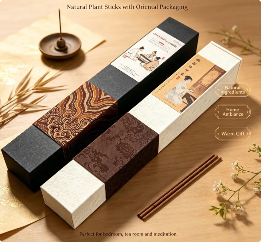 Premium Natural Handmade Incense Sticks, Long Lasting Aroma, Stress Relief Sleep Aid, Zen Home Yoga Meditation Fragrance
