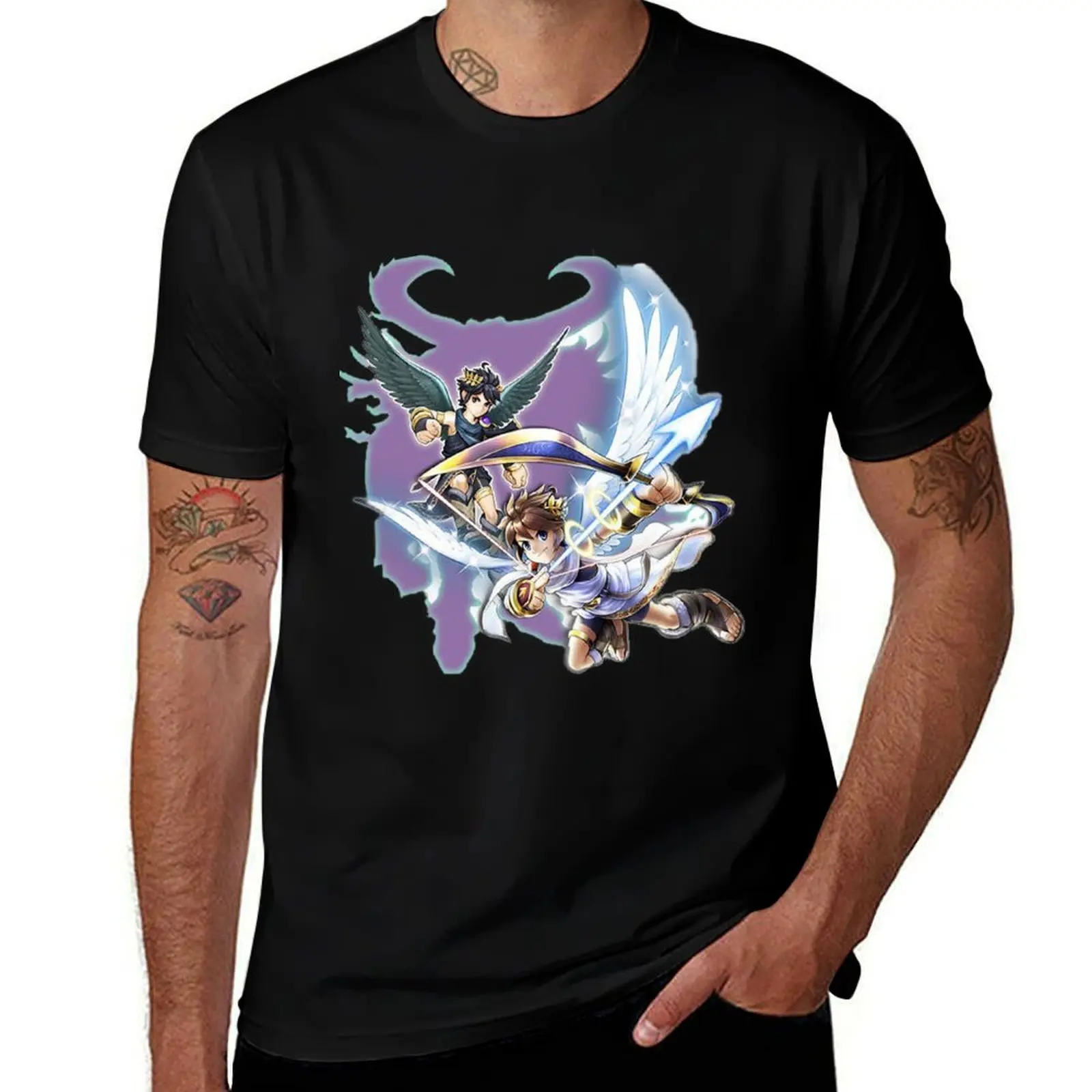 Kid Icarus Pit & Dark Pit T-Shirt Christmas Casual Tee Shirt T-Shirt