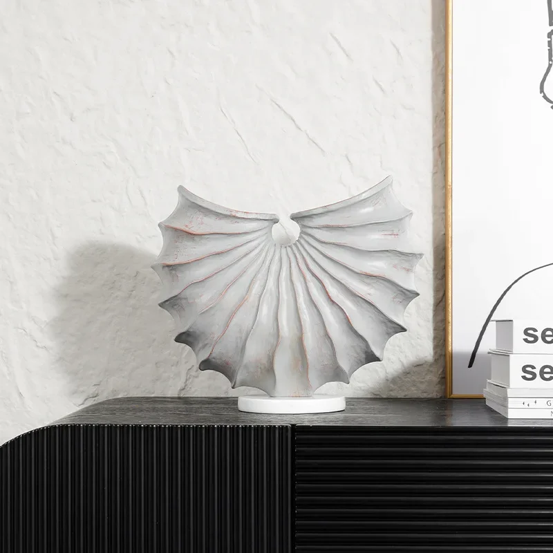 Creative irregular conch sculpture decorations, desk decorations, abstract artworks, resin statues, room aesthetic decorations