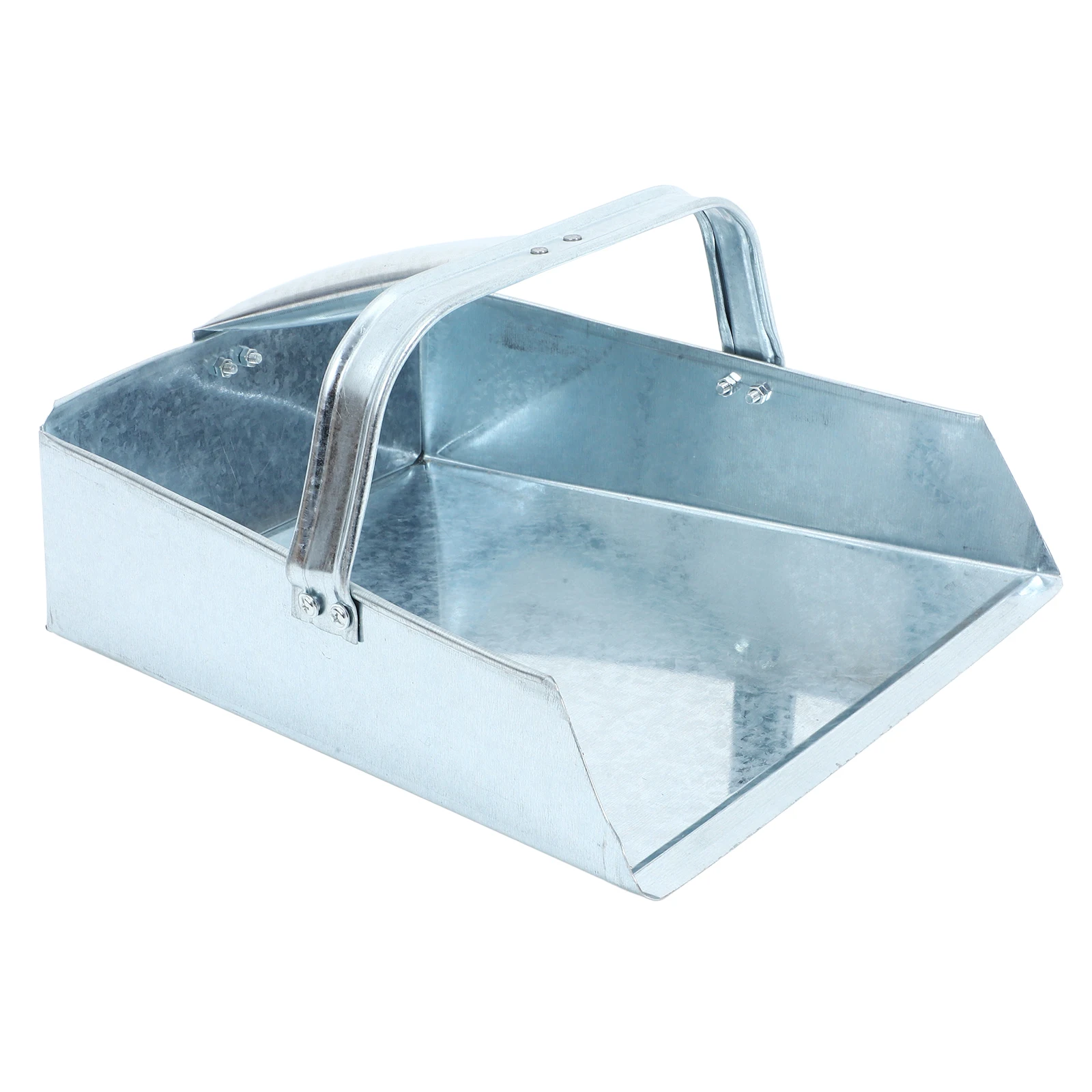 

1pc Stainless Steel Dustpan Compact Ergonomic Kitchen Garages Yards Easy Storage Metal Cleaner Desktop Dustbin