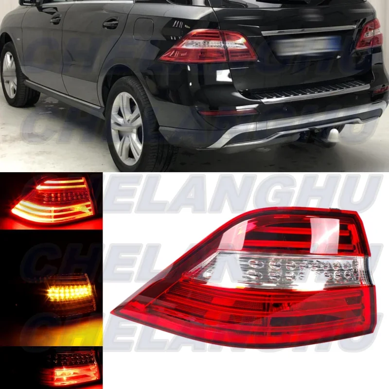 

Left Outer Side Tail Light Rear Lamp With LED Bulbs A1669063301 For Benz W166 ML350 ML550 2012 2013 2014 2015