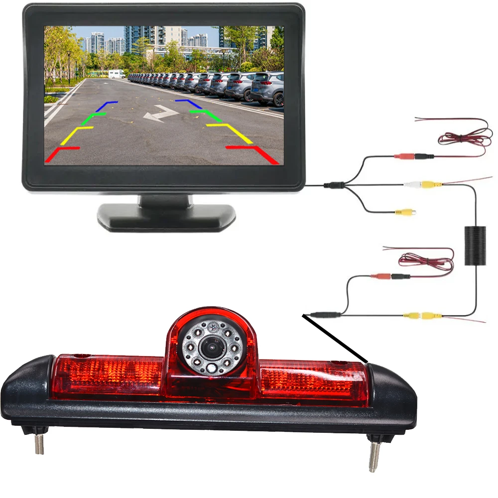 

Parking CCD 170 Degree Car Rear View Camera Brake Light 4.3 Inch Monitor for FIAT Ducato CITROEN Jumper PEUGEOT Boxer 2006-2015