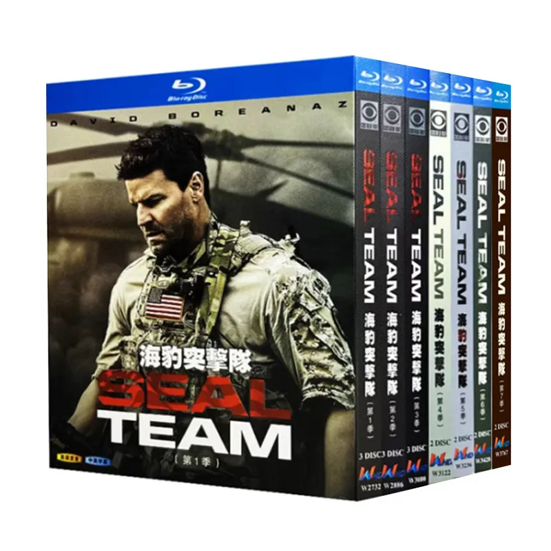 

Blu-ray Ultra HD US TV Series SEAL Team Seasons 1–7 Box Set with English and Traditional Chinese Subtitles