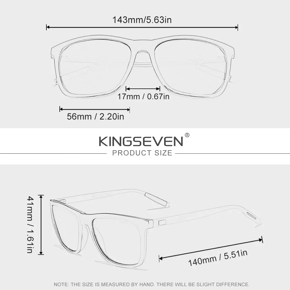 KINGSEVEN نظارات الموضة الرجال النساء القيادة نظارات واقية الكلاسيكية العصرية في الهواء الطلق الاستقطاب UV400 نظارات الذكور عادية