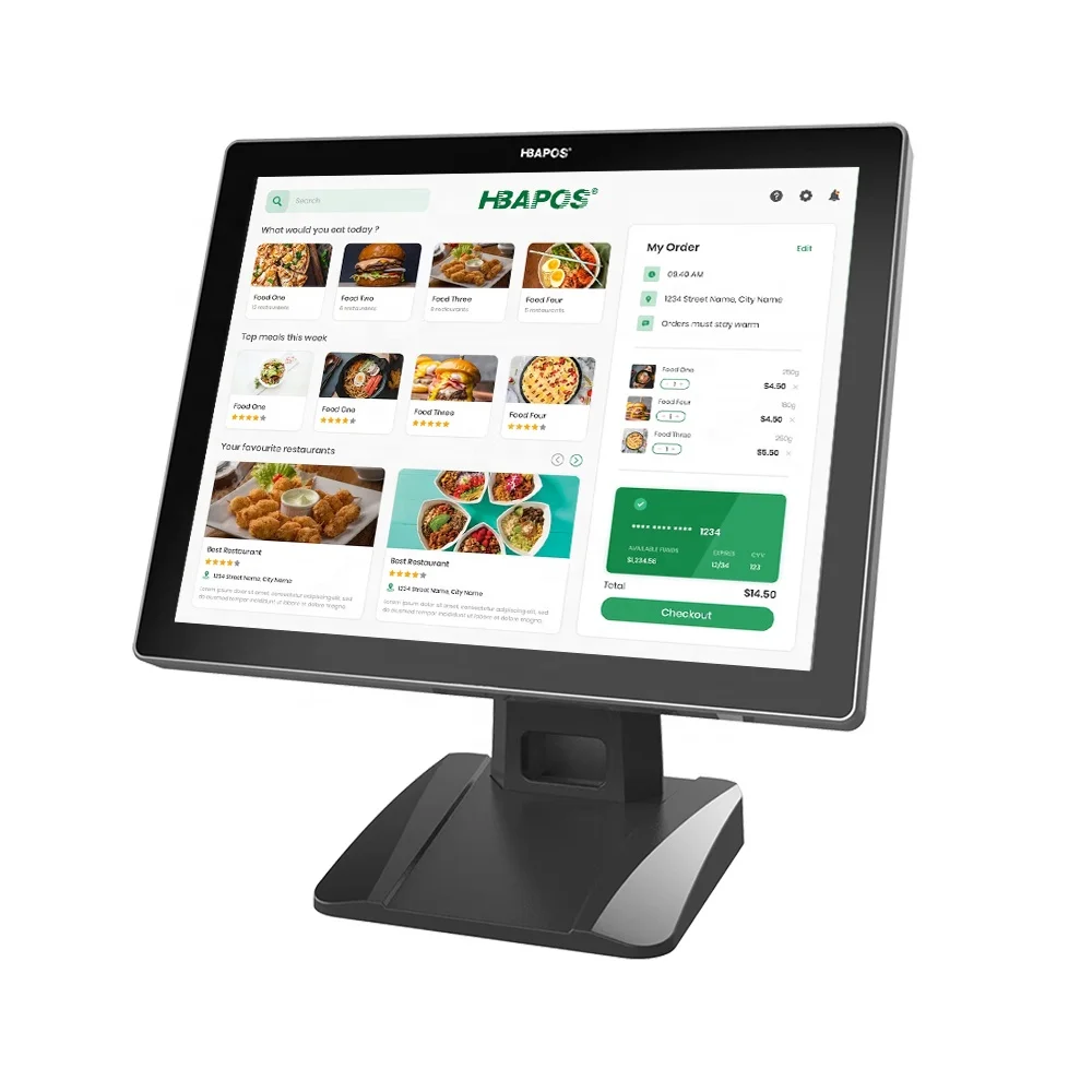 ATV&UTVAll-in-One Smart EPOS POS System, Stand Tablet Cash Register for Retail, Easy-to-Use Point of Sale Machine