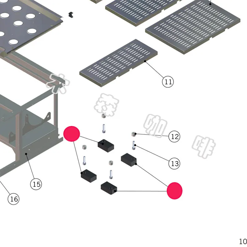 Lamarzocco 이탈리아 반자동 커피 머신 풋 패드 베이스 브래킷 액세서리 MINI/gs3/BP 등