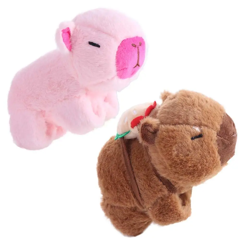 Capybara Rodent Slap Bracelet Series Simulation Wrist Style Plush Doll Slap Bracelet Pink Capybara Cute Doll