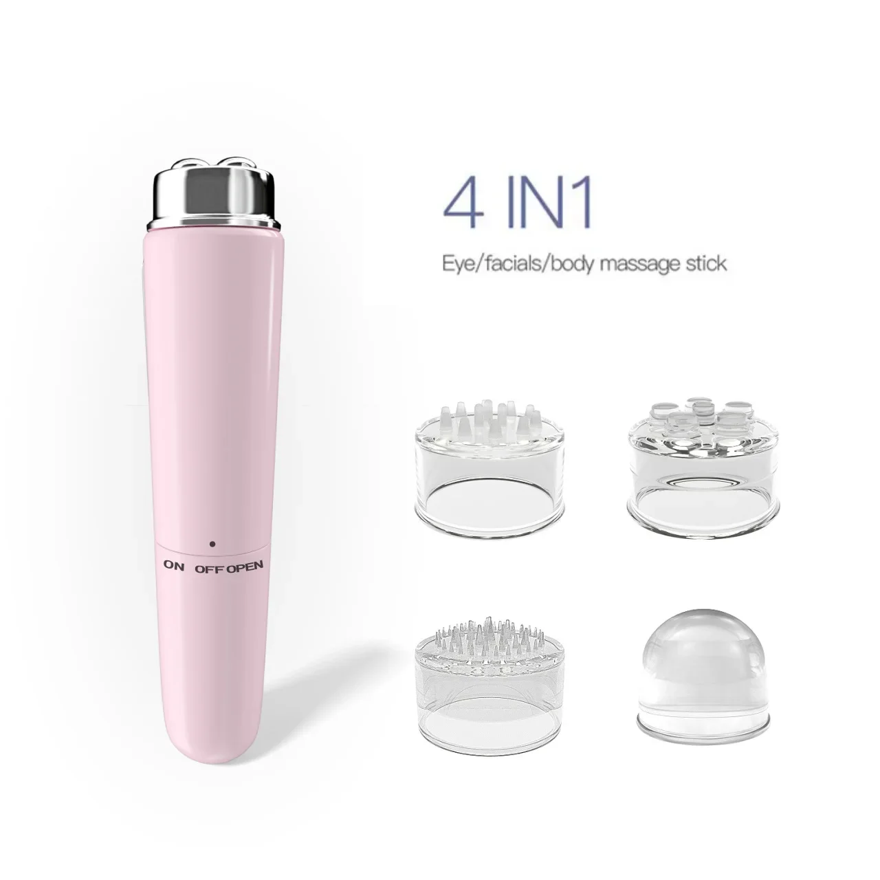 4-head Mini Massage Pen Electric Massager Eye Massager Mini Eye Massager Electric Vibration Beauty Instrument Magnetic Therapy P