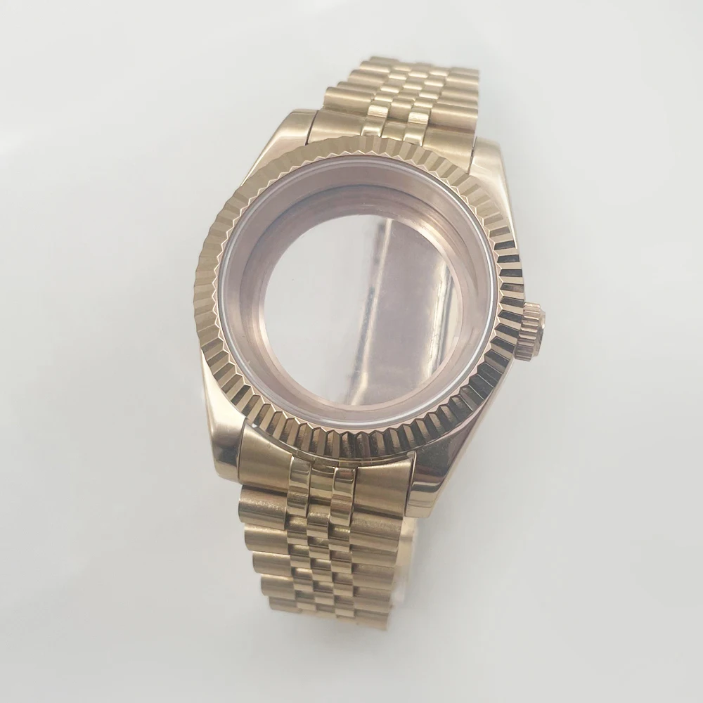 36mm/39mm ouro preto rosegold nh34 nh35 nh36 nh38 nh39 nh70 nh72 eta2824 pt5000 caixa de relógio superior à prova dwaterproof água cristal safira